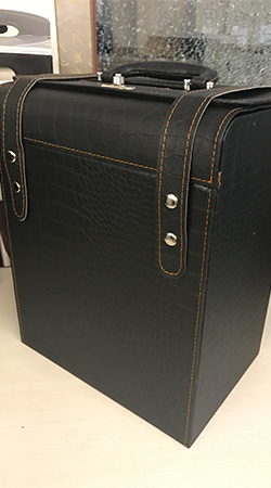 six leather cases
