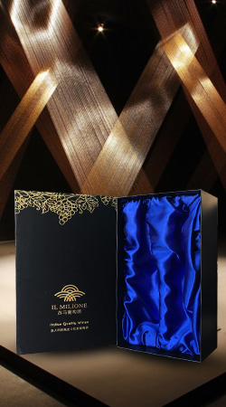 black paper box 2 bottle